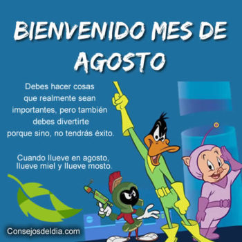 mes de agosto